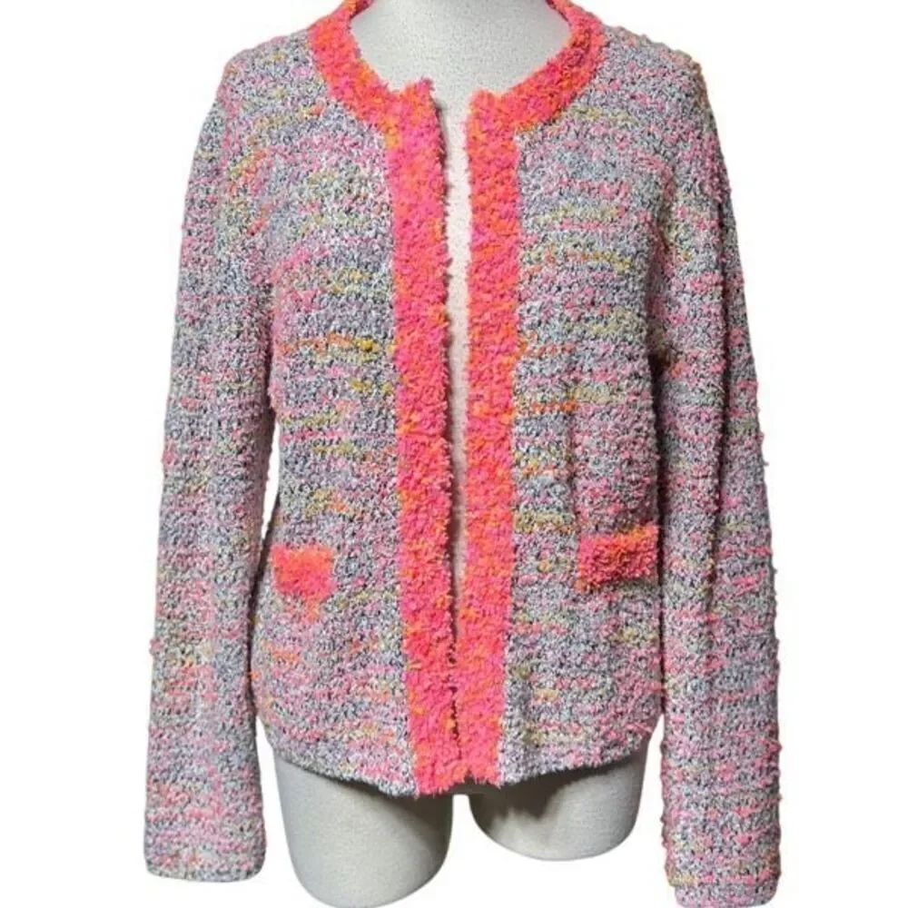 For The Republic Bright Multicolor Nubby Jacket Blazer
